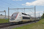 TGV Lyria 4407  Stan Wawrinka  fährt Richtung Bahnhof SBB.