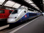 TGV-Duplex 310041 als TGV  Lyria  nach Ankunft in  Zürich Hb, aufgenommen am 20.1.2019.