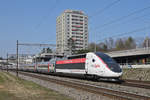 TGV 4409  Stan Wawrinka  fährt Richtung Bahnhof SBB.