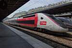 Am 24 Mai 2019 steht TGV Lyria 4721 abfahrtbereit nach Zürich HB über Mulhouse und Basel in Paris Est.