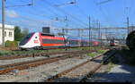 SNCF - TGV  4728 bei der durchfahrt in Pratteln am 02.10.2026  ...