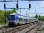 SNCF - Nachschuss der Triebwagen 82712 und 82718 in La Plaine am 06.05.2015