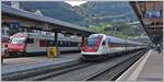 IR46 2425 nach Erstfeld und IC 21 675 nach Lugano in Arth-Goldau.