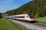 ICN 500 015  Jean-Jacques Rousseau  fährt Richtung Bahnhof Gelterkinden.