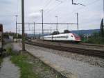 Der ICN RABDe 500 037 ''Crock'' fuhr am 13.8.05 durch Dietikon.