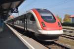 KONSTANZ (Landkreis Konstanz), 24.09.2011, ein ICN wartet im Bahnhof Konstanz auf die Abfahrt nach Biel/Bienne