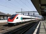 SBB - ICN bei der durchfahrt im Bahnhof Rothrist am 30.03.2014