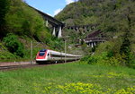 IC 667 Basel SBB - Lugano am 03.05.2016 in Giornico