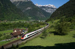 RABDe 500 042-7 und RABDe 500 014 verlassen am 21.05.2016 Erstfeld als ICN 865 Zürich HB-Lugano.