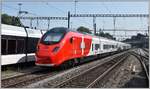 Giruno RABe 501 004 in Rorschach, fotografiert aus dem Zug der RHB.