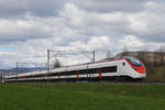 RABe 501 006-5 fährt Richtung Bahnhof Sissach. Die Aufnahme stammt vom 18.03.2019.