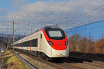 RABe 501 011-7 Giruno fährt Richtung Bahnhof Lausen.