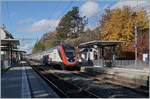 Erneut ist ein SBB Twindexx 502 auf der Simplonline auf Probefahrt, hier der RABDe 502 013 (94 85 0 502 013-1 CH-SBB) bei der Durchfahrt in Burier in Richtung Montreux.