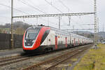 RABe 502 213-7 Twindexx durchfährt am 24.02.2025 den Bahnhof Gelterkinden.