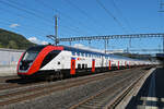 RABe 502 225-1 Twindexx durchfährt am 15.09.2025 den Bahnhof Rothrist.