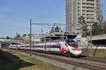 ETR 610, Johann Wolfgang von Goethe, fährt Richtung Bahnhof Muttenz.