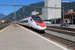 SBB: Triebzug der Serie ETR 610 / RABe 503 Bahnhof Giubiasco am 10.