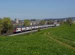 Der RABe 511 035 als RE am 08.04.2017 unterwegs bei Gossau.