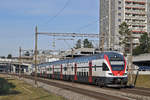 RABe 511 112 fährt Richtung Bahnhof Muttenz.