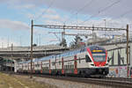 RABe 511 107 fährt Richtung Bahnhof Muttenz.