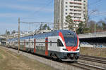 RABe 511 120 fährt Richtung Bahnhof SBB. Die Aufnahme stammt vom 05.03.2018.