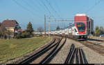 SBB RABe 511 016 mit einem Schwesterfahrzeug als RE Biel - Bern am 10.