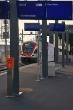 Auch ein grosser Doppelstockzug kann sich in Lancy-Pont-Rouge verstecken...