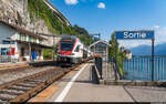 SBB RABe 511 104 / RE St-Maurice - Genève Aéroport / Veytaux-Chillon, 18.