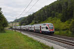 RABe 511 044 KISS fährt Richtung Bahnhof Tecknau.