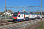 RABe 511 034 KISS durchfährt am 27.10.2022 den Bahnhof Rupperswil.