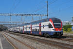 RABe 511 055 KISS durchfährt am 22.08.2023 den Bahnhof Rupperswil.