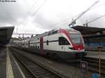 RABe 511 017 ''Schaffhausen'' am 1.6.2013 im gleichnamigen Bahnhof als RE nach Zrich.