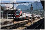 RE5074 nach Zürich HB mit 511 017 in Chur.