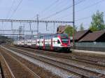 SBB - Triebzug RABe 511 030-4 bei der durchfahrt im Bahnhof Rupperswil am 11.07.2015