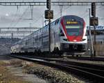 Der IR von Zürich HB nach Konstanz durchfuhr am 18.2.17 um etwa 15.30 Uhr den Bahnhof Bassersdorf.