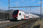 RABe 512 051-9 KISS durchfährt am 02.02.2026 den Bahnhof Gelterkinden.