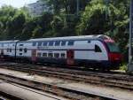 Ein neuer Triebzug Baureihe 514 (Intino) fr die Zrcher S-Bahn steht im Hauptbahnhof von Rorschach abgestellt am 23.05.07