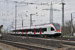 RABe 521 029, auf einer Dienstfahrt beim Badischen Bahnhof.