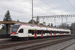 RABe 521 025, auf der S29, wartet beim Bahnhof Rupperswil.