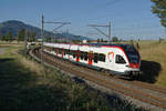 R Olten-Biel mit dem RABe 521 016 bei Niederbipp am 27.