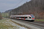 RABe 521 021, auf der S3, fährt Richtung Bahnhof Tecknau.