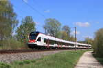 521 205 und 521 204 als SBB87692 (Konstanz-Engen) bei Radolfzell 3.5.21