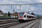 RABe 521 024, auf der S26, durchfährt den Bahnhof Rupperswil.