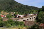 RABe 521 005; RAbe 521 004 und RABe 521 012 als SBB 88471 (Offenburg - Konstanz) bei auf Reichenbachviadukt 9.7.22