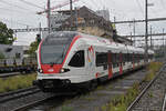 RABe 521 024, auf der S1, fährt am 29.08.2023 beim Bahnhof Pratteln ein.