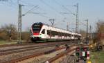 RABe 521 206-3 und 203-5 als SBB87702 (Konstanz-Engen) bei Welschingen 15.4.13