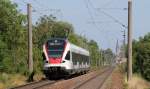 RABe 521 201-9 als SBB87698(Konstanz-Engen) bei Böhringen Rickelshausen 21.6.14