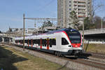 RABe 523 070, auf der S1, fährt Richtung Bahnhof SBB.