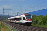 RABe 523 072, auf der S3, fährt Richtung Bahnhof Itingen.