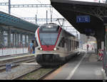 SBB - Triebzug RABe 523 015 im Bahnhof von Renens am 27.01.2020